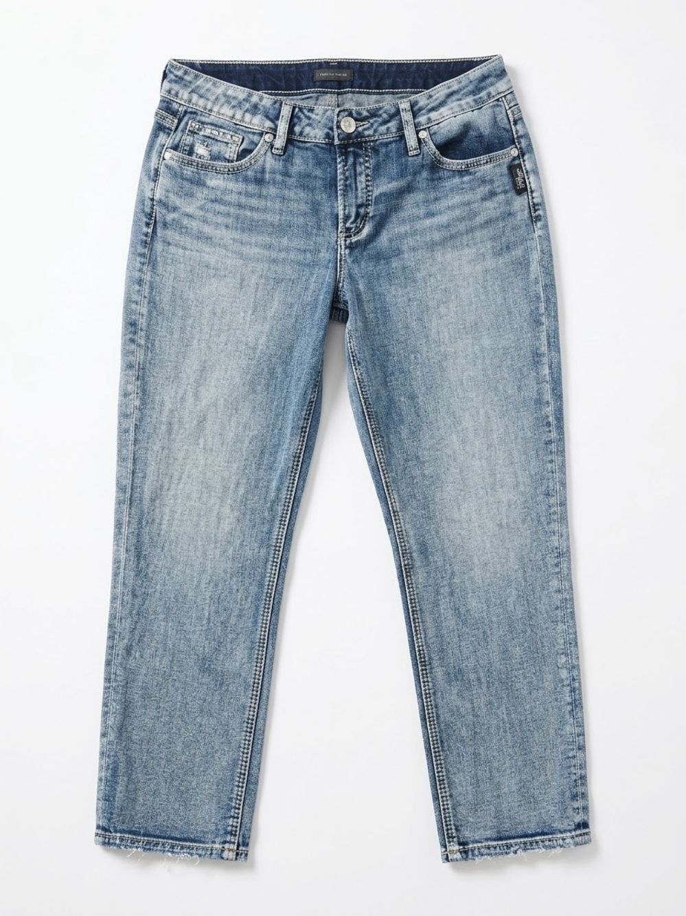 Silver Jeans Co. Elyse Slim Crop Jeans Size 28 (Fits Larger)
